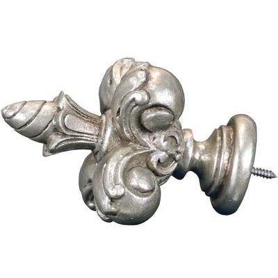Menagerie Grand Fleur De Lis  Antique Silver